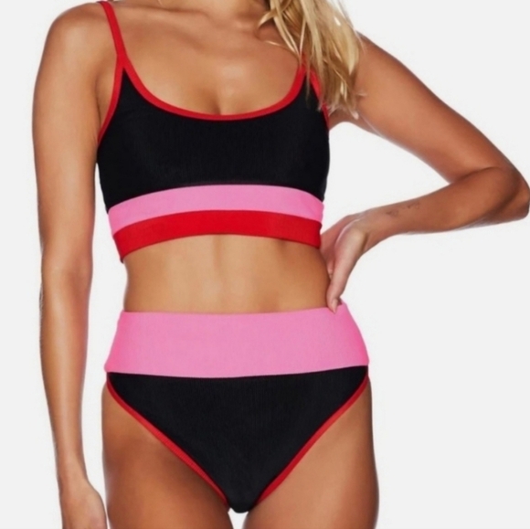 Neq!Beach Riot Eva Color Block Bottom - Picture 1 of 7